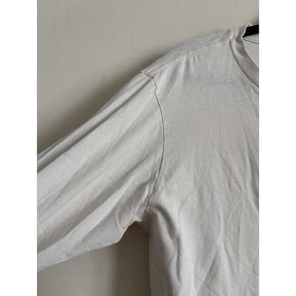 Billabong Mens Large Preium Tee Long Sleeve Ivory Beige Surf Grunge - Picture 5 of 7